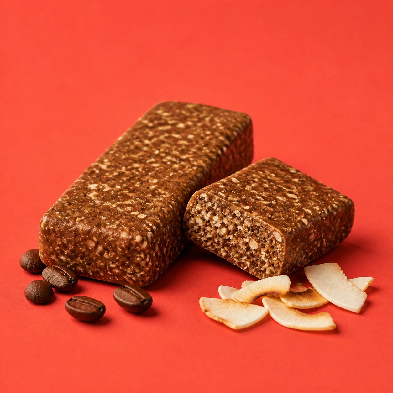 Foundry Fuel Coffee Coconut protein bar pack with flavour ingredients