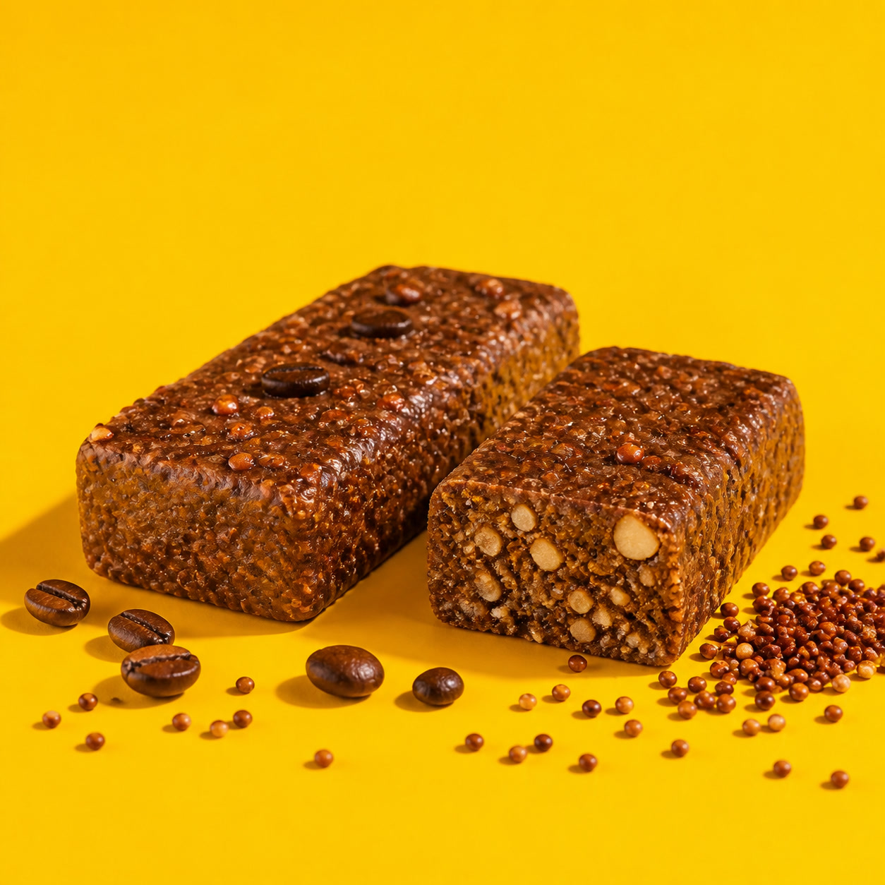 Foundry Fuel Coffee Ragi Crunch protein bar pack with flavour ingredients
