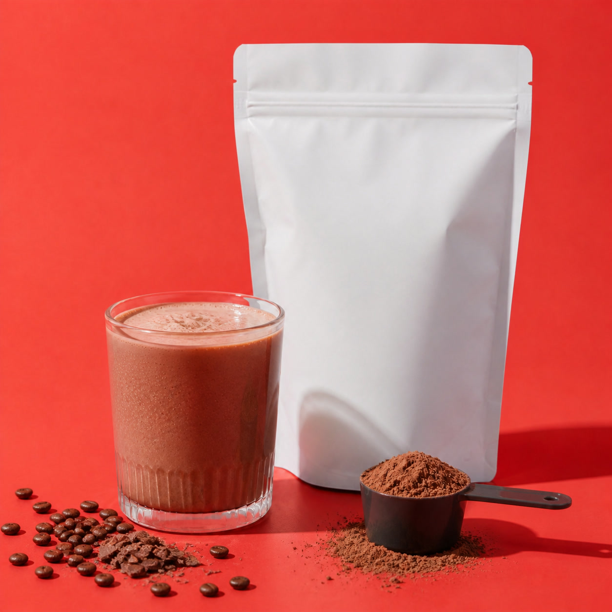 Foundry Fuel Cold Brew Cocoa protein powder pack with flavour ingredients