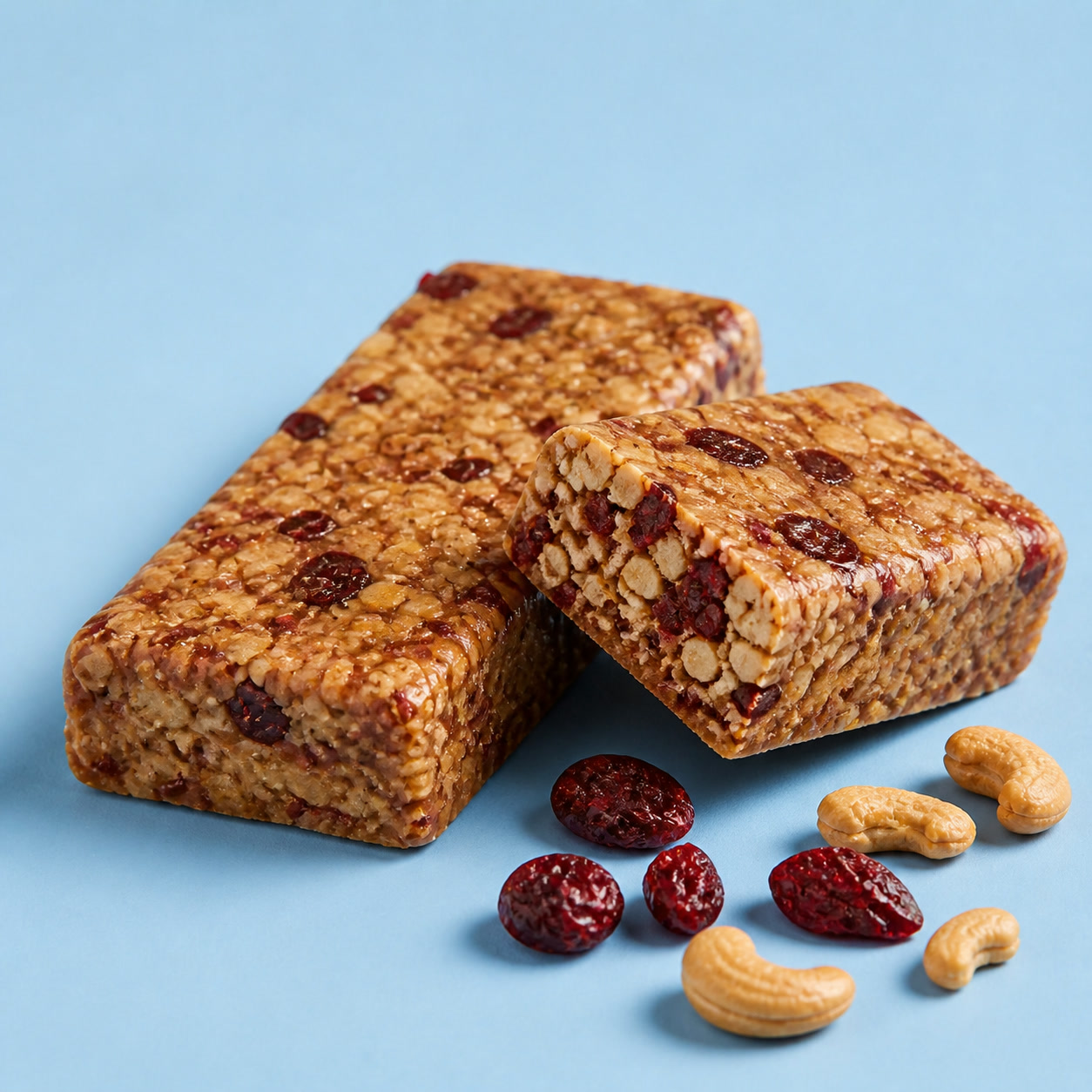Foundry Fuel Cranberry Cashew protein bar pack with flavour ingredients