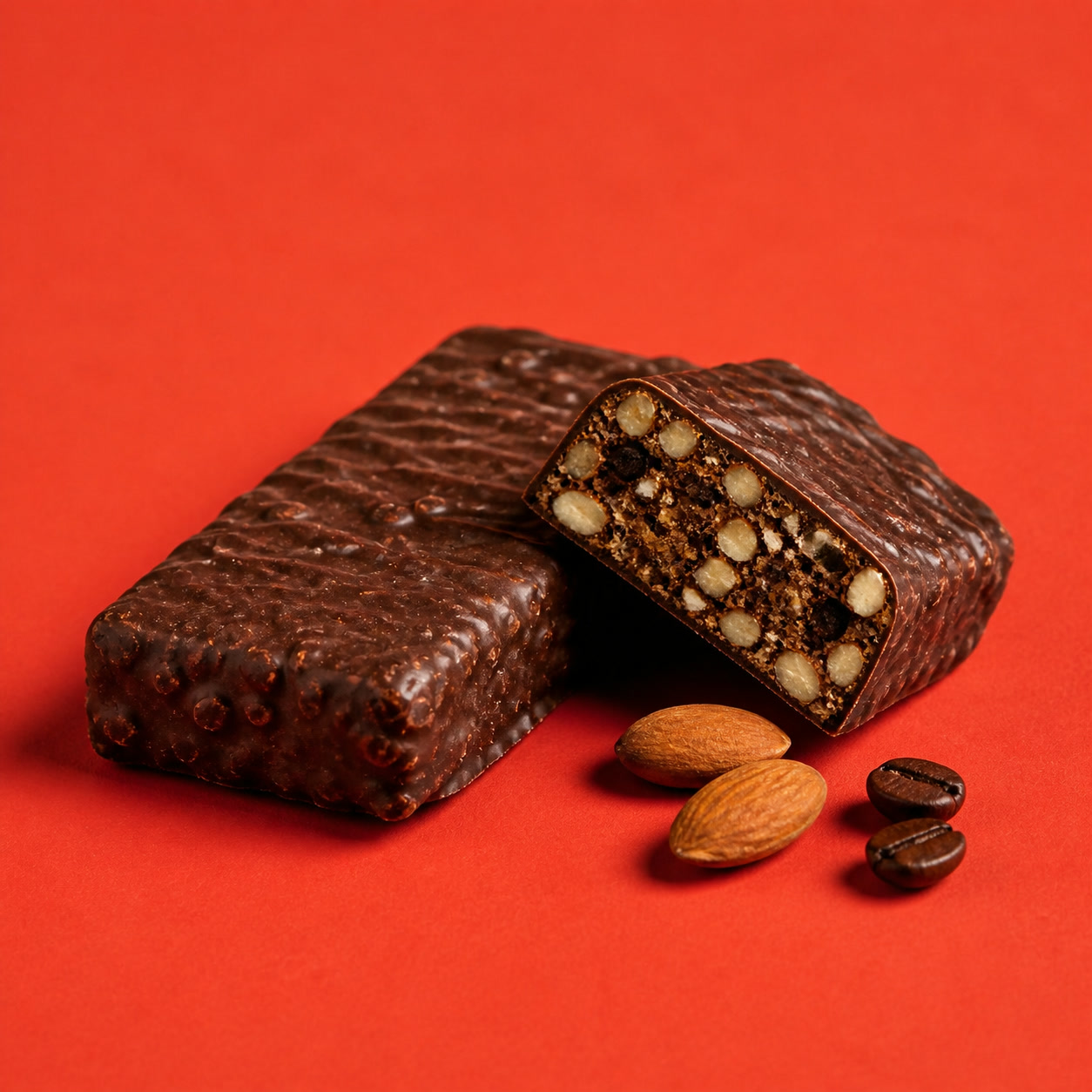 Foundry Fuel Espresso Almond protein bar pack with flavour ingredients