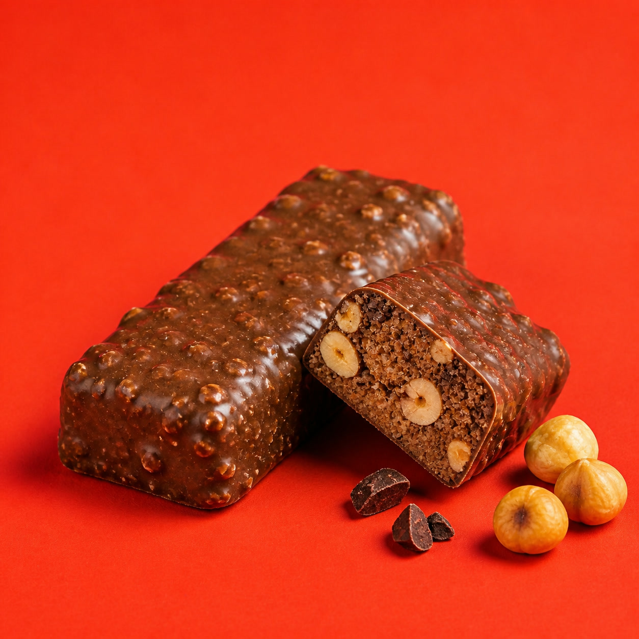 Foundry Fuel Hazelnut Praline protein bar pack with flavour ingredients