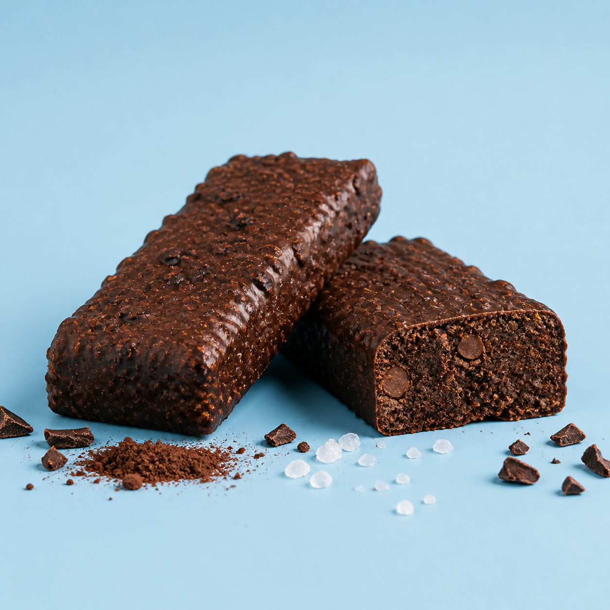 Foundry Fuel Sea Salt Brownie protein bar pack with flavour ingredients