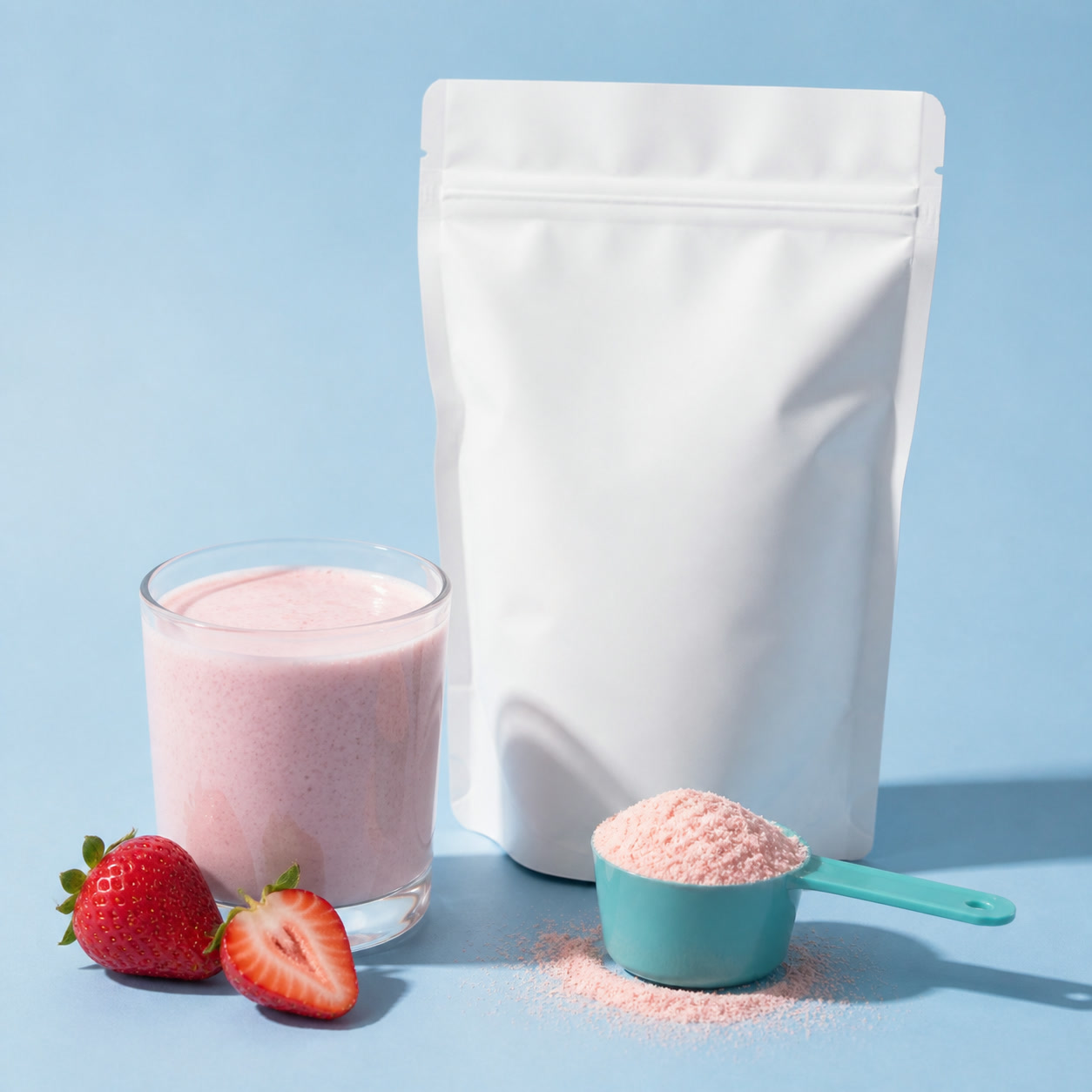 Foundry Fuel Strawberry Yogurt protein powder pack with flavour ingredients
