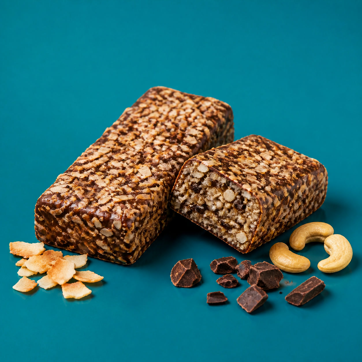 Foundry Fuel Toasted Coconut Cacao protein bar pack with flavour ingredients