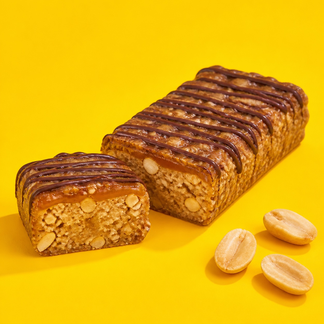 Foundry Fuel Peanut Caramel protein bar pack with flavour ingredients